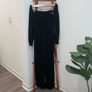 Elegant Off Shoulder Black Jumpsuit